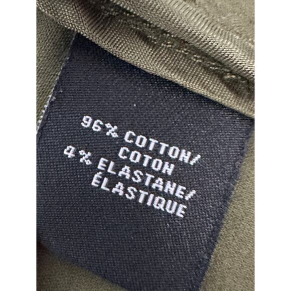 Lafayette 148 Olive Green Mini Cotton Blend Skirt Modest Feminine Womens Size 10 - Picture 6 of 6